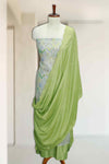 Floral Charm Silk Churidar Material