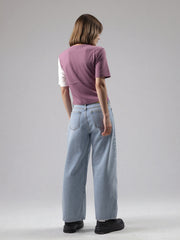 Loopknit Crop Short Top with Pocket Design