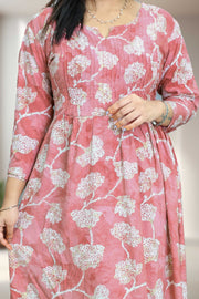 Feeding Top with Floral Print & Collar Neck