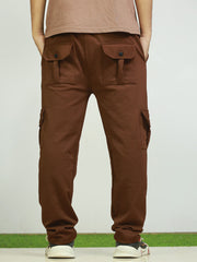 HOG & FOG Ultimate Comfort: Men's Cargo Jogger, Premium Stitching in Popcorn Fabric - Just 559/- [ CARGO JOGGER ]