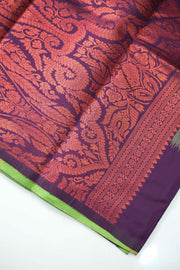 Palla Silk Saree with Golden Body & Emboss Work