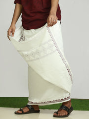 Men Printed Pure Cotton Tribal Dhoti - 249/-