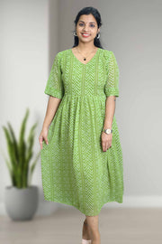 Printed Chiffon Feeding Top