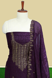 Georgette Churidar Material – Graceful Embroidery with Sequins