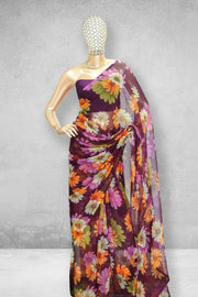 Georgette Saree – Floral Print