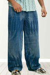 Parswam Denim Wide-Leg Mens Super Baggy Jeans