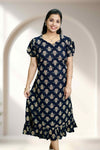 Floral Cotton Frock Night Dress