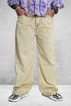 Wide-Leg Plain  Mens Baggy Jeans