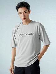 Hog & Fog Five Sleeve T-Shirt with Front & Back Letter Print