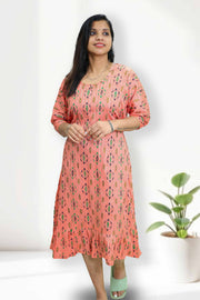Women’s Cotton Printed Frock Night Dress