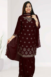 Elegant Georgette Churidar Set– Thread Work Edition