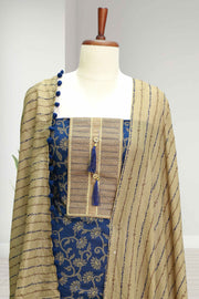 Cotton Churidar Material with Mirror Work