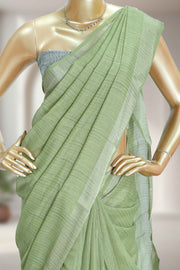 Varanasi Linen Saree with Tassels