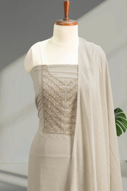 Georgette Churidar Material – Golden Thread Work