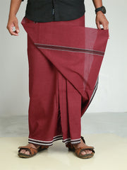 Men's Cotton Colour Dhothi - 189/-