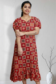 Comfy Cotton Night Dress – Printed Perfection