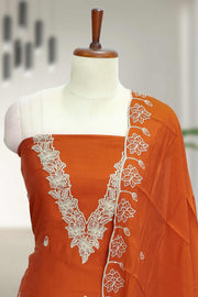Silk Churidar Material-Embroidery Thread