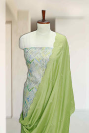 Floral Charm Silk Churidar Material