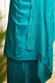 Silk Churidar Material – Golden Thread Work with Sequins