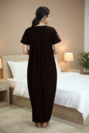 Flowers Nighty – Embroidery Work