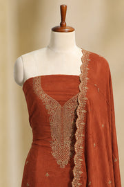 Golden Elegance Silk Churidar Material