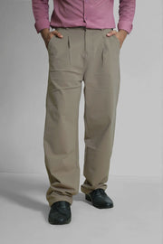 Men's Baggy Stretch Trousers Baggy Fit Lycra