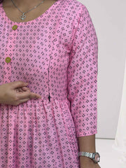 Comfortable & Stylish Feeding Kurti – Printed Elegance for Moms