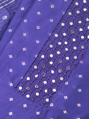 Silk Mirror Work Butta Churidar Material