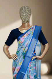 Elegant Floral Georgette Saree