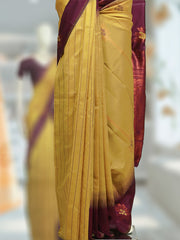 Soft Silk Dresscode Saree - Body Butta with Contrast Border - ₹630/-