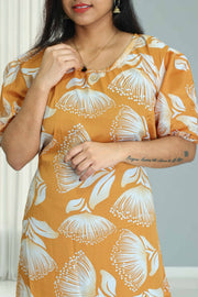 Night Dress-Floral Print
