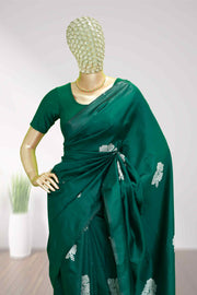 Soft Silk Saree – Floral Elegance in Semi Silk