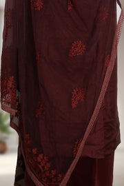 Silk Churidar Material with Beads Work