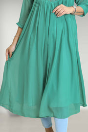 Georgette Flared Top - Stone Work