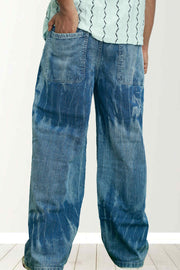 Parswam Denim Wide-Leg Mens Super Baggy Jeans