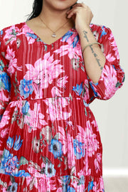 Floral Chiffon Feeding Top