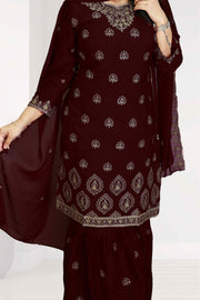 Elegant Georgette Churidar Set– Thread Work Edition