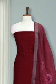 Hakoba Churidar Material with Embroidery Work