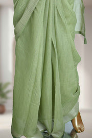 Varanasi Linen Saree with Tassels