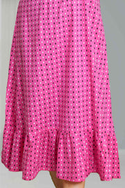Cotton Night Dress with Smocking Design