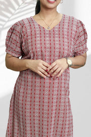 Printed Cotton Flared Top Nightdress
