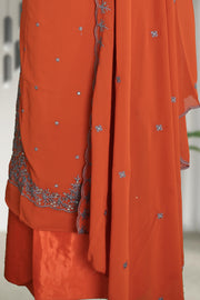 Elegant Threadwork Georgette Churidar Material