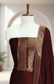 Traditional Brocade Silk Churidar Material