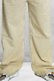 Wide-Leg Plain  Mens Baggy Jeans