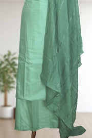 Silk Churidar Material with Sequin & Golden Thread Embroidery