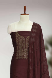 Silk Churidar Material – Golden Thread Work