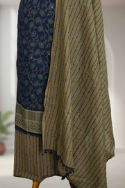 Cotton Churidar Material with Sequins & Thread Work