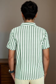 Men’s Loop Knit Collar T-Shirt with Front Zip Design