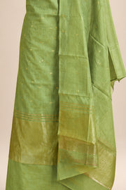 Golden Kasavu Silk Churidar Material