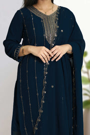 Churidar – Golden Embroidery Thread Work & Sequins